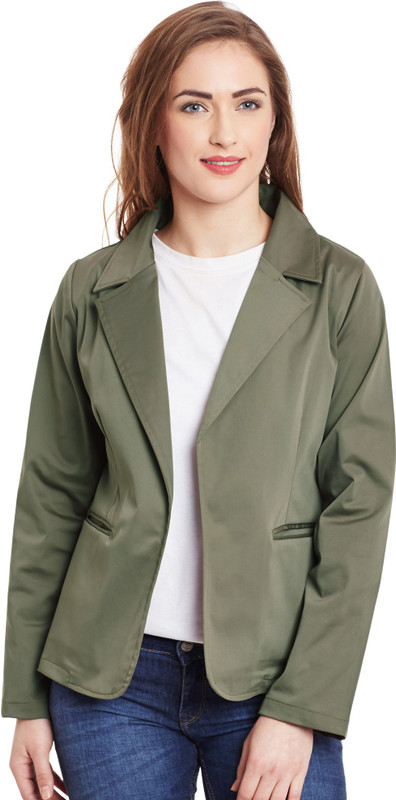 Vaak Cotton Blend Solid Coat Vaak Cotton Blend Solid Coat