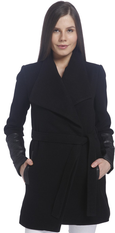 Vero Moda Lycra Blend Solid Coat Vero Moda Lycra Blend Solid Coat