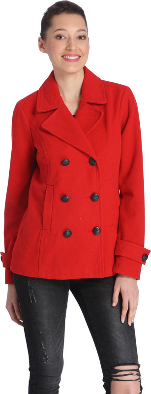 Vero Moda Cotton Blend Solid Coat Vero Moda Cotton Blend Solid Coat