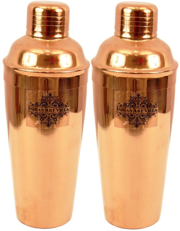 IndianArtVilla 2250 ml Steel Cocktail Shaker(Silver)