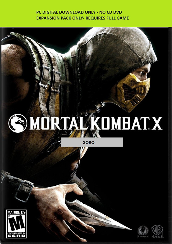 Mortal Kombat X Goro with Expansion Pack Only(Code in the Box - for PC)