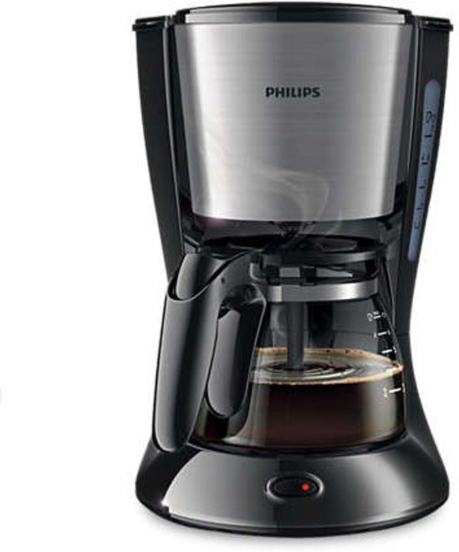 Philips 7434/20 4 cups Coffee Maker(Black, Metal)