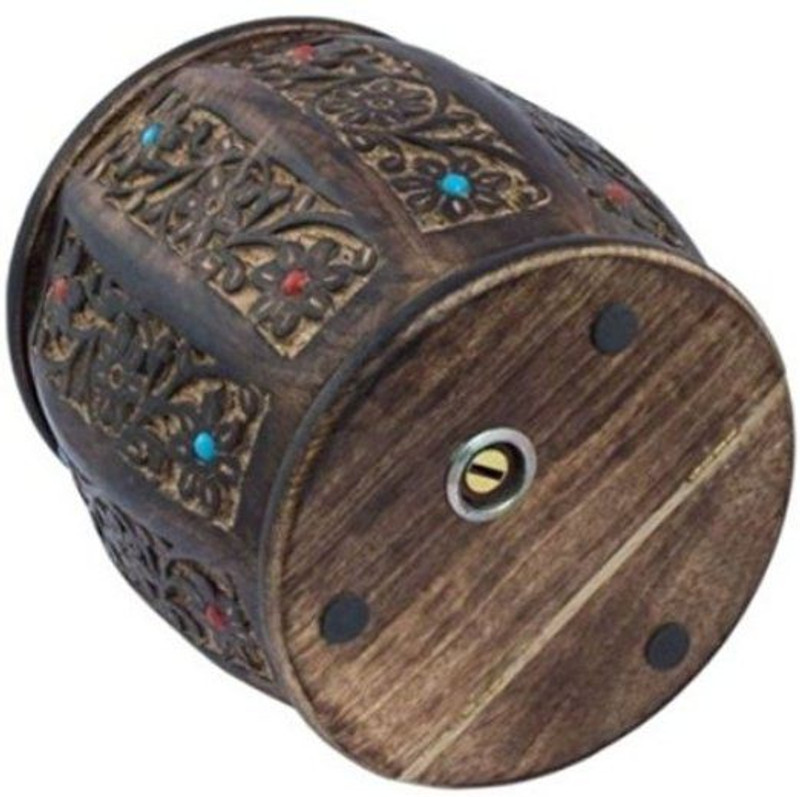 Desi Karigar Drum Coin Bank(Brown)