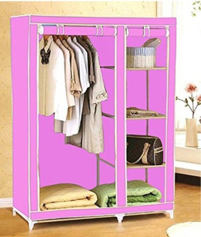EI Carbon Steel Collapsible Wardrobe(Finish Color - Pink) RS.5999 (73.00% Off) - Flipkart