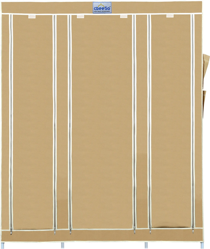 CbeeSo 10 Racks Stainless Steel Collapsible Wardrobe(Finish Color - Dark Beige) RS.3270 (13.00% Off) - Flipkart