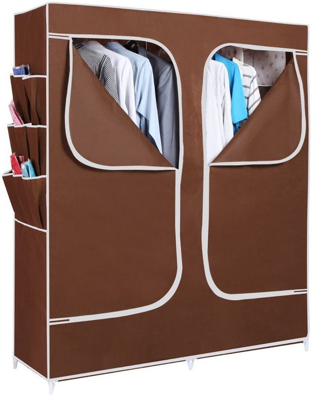 Evana Carbon Steel Collapsible Wardrobe(Finish Color - Brown) RS.1999 (77.00% Off) - Flipkart