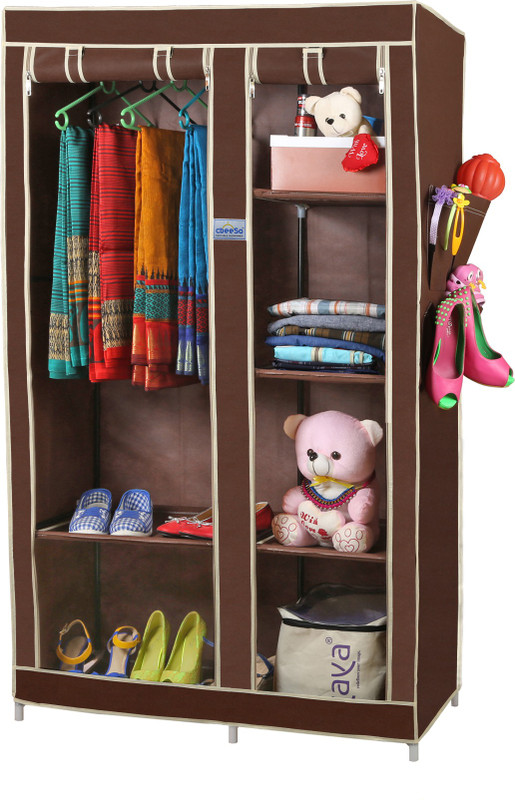 CbeeSo Stainless Steel Collapsible Wardrobe(Finish Color - Dark Brown) RS.2490 (19.00% Off) - Flipkart