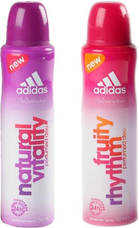 Adidas Fruity Rhythm and Natural Vitality Combo Set(Set of 2) RS.375 (22.00% Off) - Flipkart