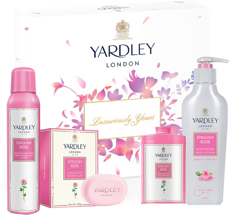 Yardley london English Rose Fragrance Collection Pack Combo Set(Set of 4)