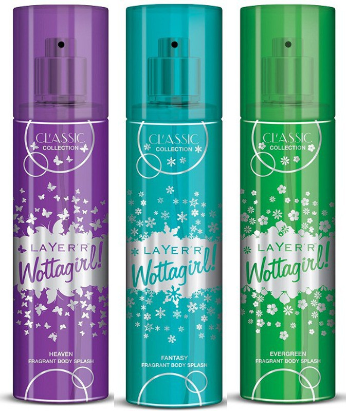 Layer'r Classic Wottagirl Combo Of 3- Heaven, Evergreen, Fantasy Combo Set(Set of 3)