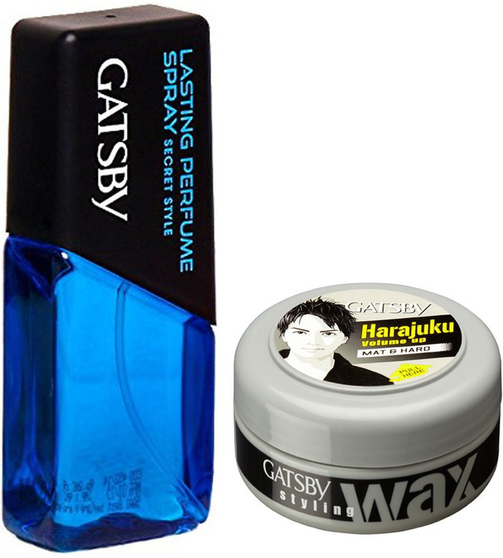 Gatsby Gatsby Lasting Perfume Spray Secret Style and Mat and Hard wax Combo Set(Set of 2)