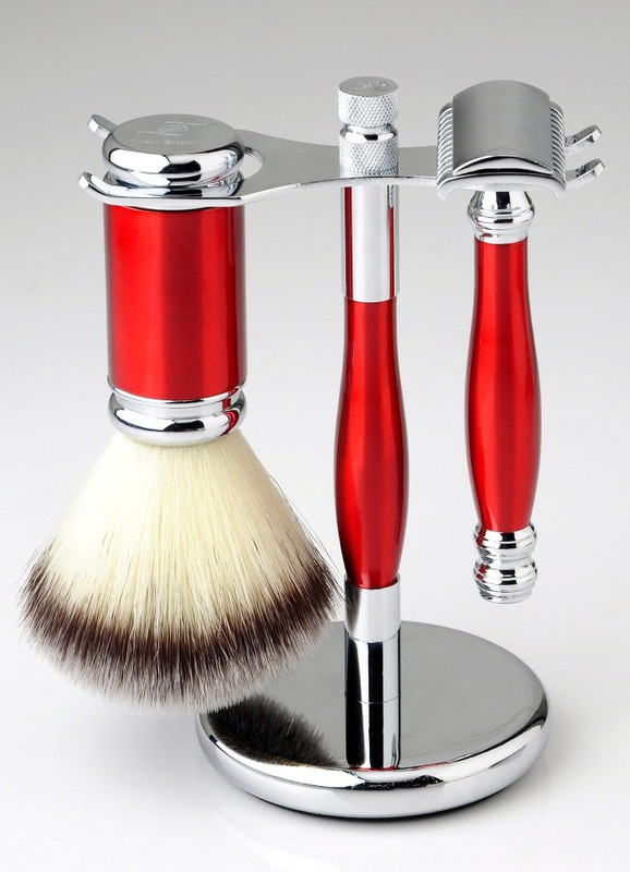 Pearl shaving sets SRB-33 red(Set of 3)