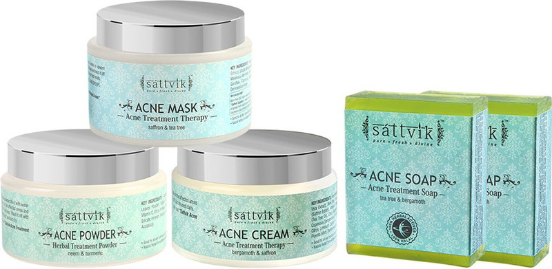 Sattvik Total Acne Care Combo(Set of 5)