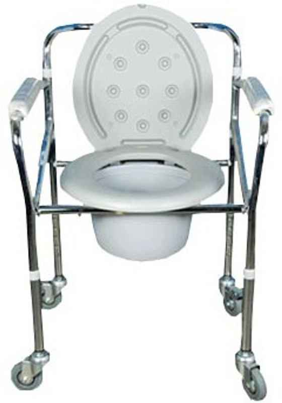 karma RAINBOW 5 Commode Shower Chair(Grey)