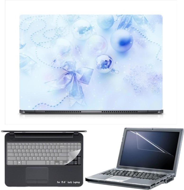 Skin Yard Sparkle Photos of Autmn & Winter Laptop Skin with Screen Protector & Keyboard Skin -15.6 Inch Combo Set