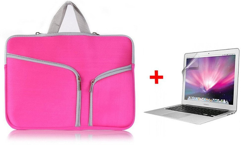 LUKE Zipper Briefcase Soft Neoprene Handbag Sleeve Bag Cover Case for MACBOOK AIR 13.3 inch With Free LCD Clear Screen Protector Film Combo Set