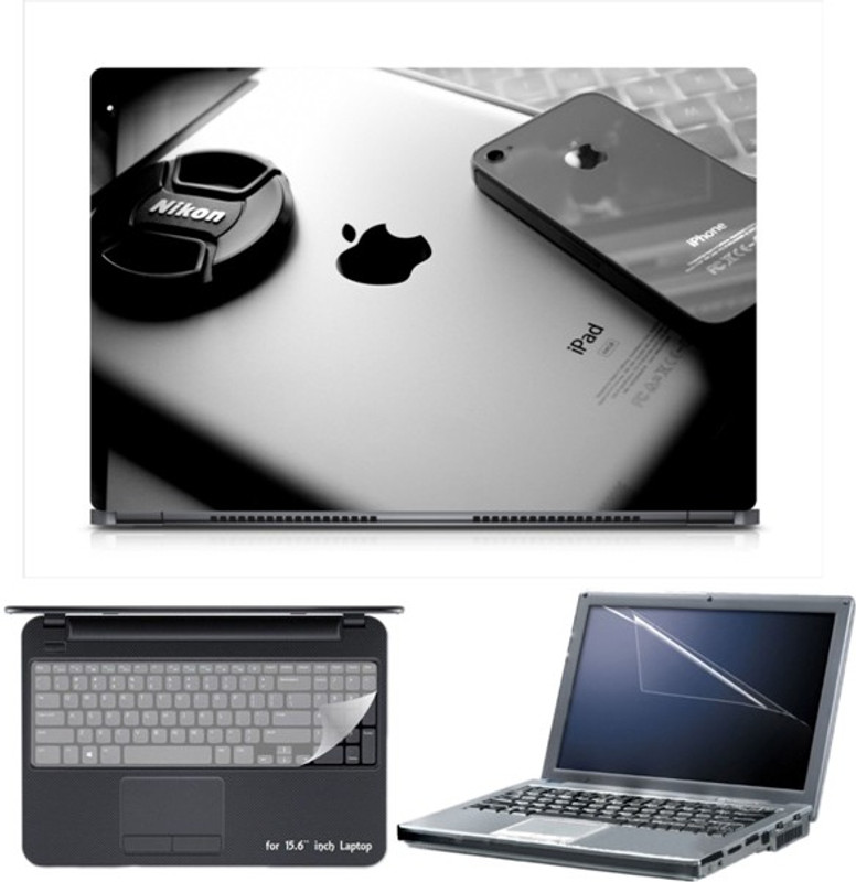 Skin Yard Sparkle Apple products Wallpaper Laptop Skin with Screen Protector & Keyboard Skin -15.6 Inch Combo Set