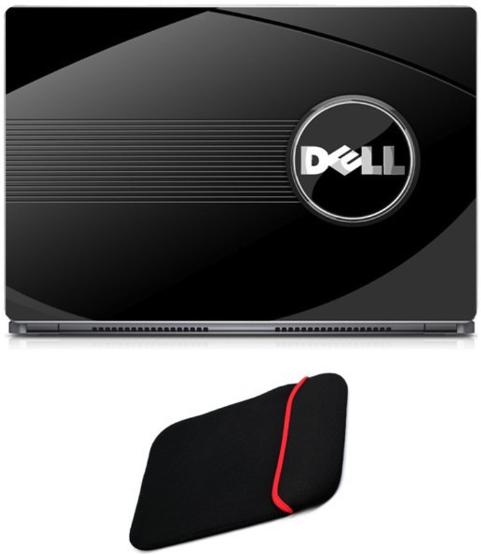 Skin Yard Dell Background Laptop Skin/Decal with Reversible Laptop Sleeve - 15.6 Inch Combo Set