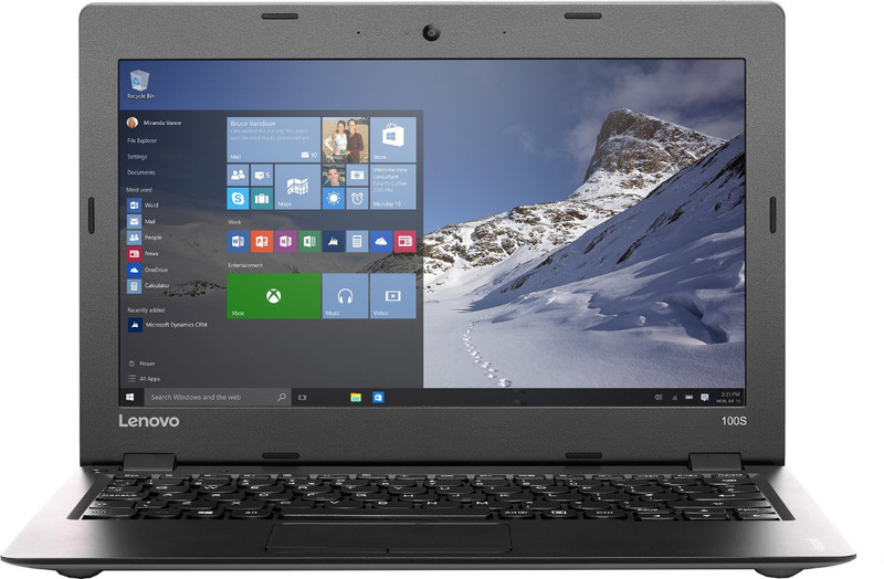 Lenovo Ideapad 100s Atom Quad Core - (2 GB/32 GB EMMC Storage/Windows 10 Home) 11IBY Laptop(11.6 inch, Silver, 1 kg)