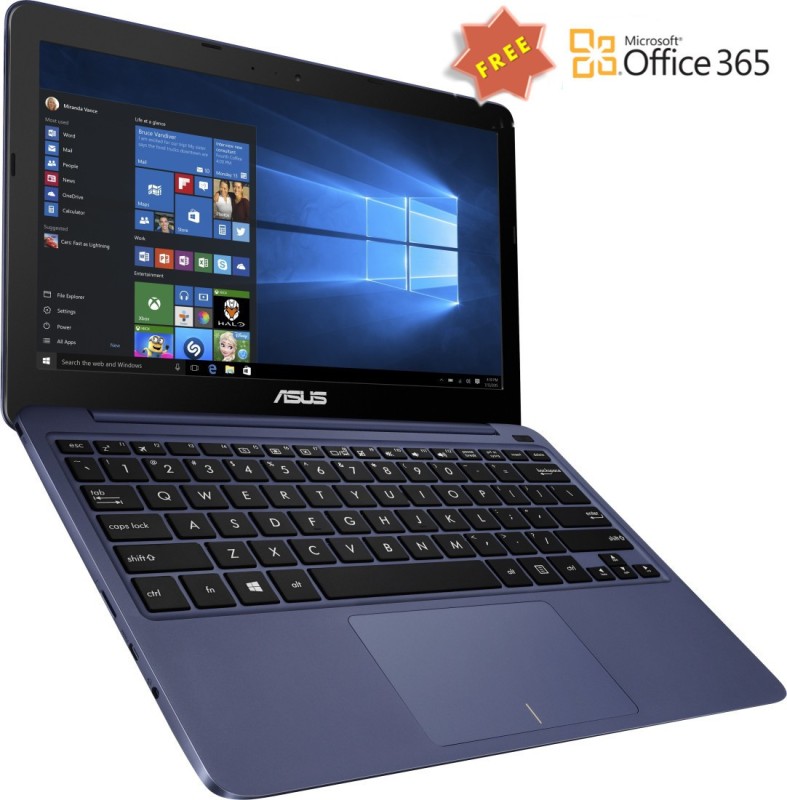 Asus Eeebook Atom - (2 GB/32 GB EMMC Storage/Windows 10 Home) X205TA Laptop(11.6 inch, Dark Blue, 1 kg)