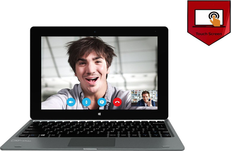 Micromax Canvas Wi-Fi + 3G Atom Quad Core 4th Gen - (2 GB/32 GB EMMC Storage/Windows 10 Home) LT666 2 in 1 Laptop(10.1 inch, Grey)