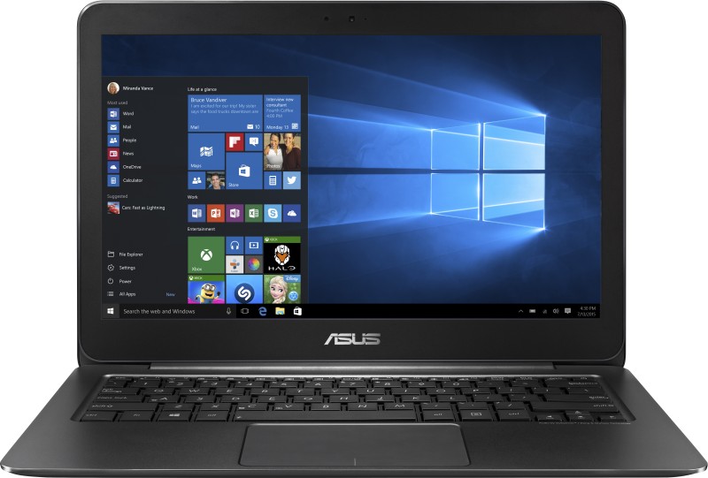 Asus Zenbook Core m5 5th Gen - (4 GB/256 GB SSD/Windows 10 Home) UX305FA-FC008T Thin and Light Laptop(13.3 inch, Black, 1.2 kg)