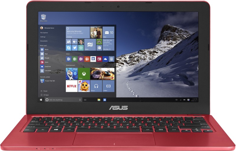 Asus EeeBook Celeron Dual Core - (2 GB/500 GB HDD/Windows 10 Home) E202SA-FD0011T Laptop(11.6 inch, Red, 1.25 kg)