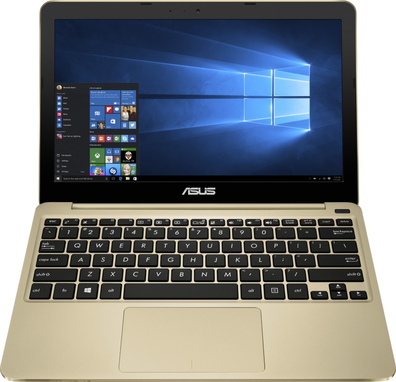 Asus Eeebook Atom - (2 GB/32 GB HDD/32 GB EMMC Storage/Windows 10 Home) X205TA Laptop(11.6 inch, Gold, 1 kg)