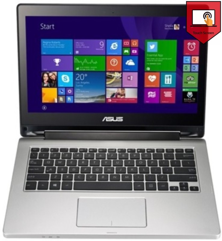 Asus Transformer Flip Touch Core i5 4th Gen - (4 GB/1 TB HDD/Windows 8.1/2 GB Graphics) TP300LD Laptop(13.3 inch, SIlver, 1.75 kg)