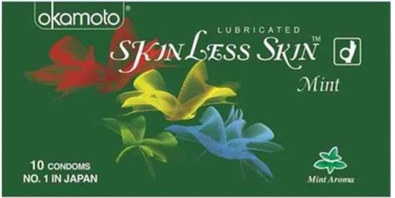 Okamoto Skinless Skin Mint Aroma Dotted Condom(Set of 5, 10S) RS.440 (41.00% Off) - Flipkart