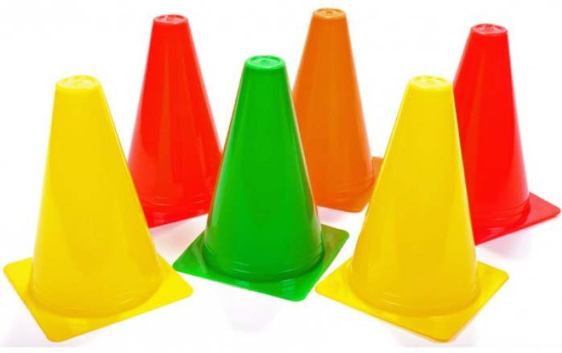 Sahni Sports Cone Marker Pack of 6(Red, Yellow, Orange, Green)