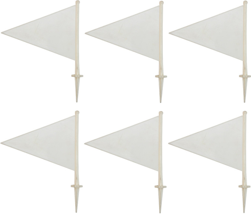 GSI Flat Marker Pack of 6(White)