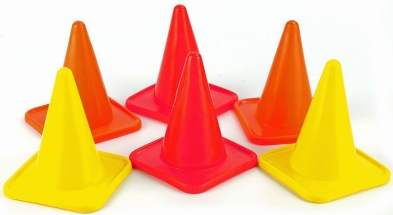 Sahni Sports Cone Marker Pack of 6(Red, Orange, Yellow)