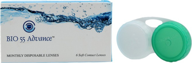 Bio 55 Advance with Case By Visionsindia Monthly(-6.00, Contact Lenses, Pack of 6) Bio 55 Advance with Case By Visionsindia Monthly(-6.00, Contact Lenses, Pack of 6)