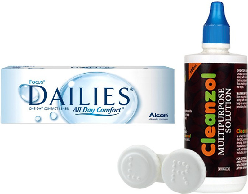 Alcon Focus Dailies with LensCareKit By Visionsindia Daily(-5.00, Contact Lenses, Pack of 30) Alcon Focus Dailies with LensCareKit By Visionsindia Daily(-5.00, Contact Lenses, Pack of 30)