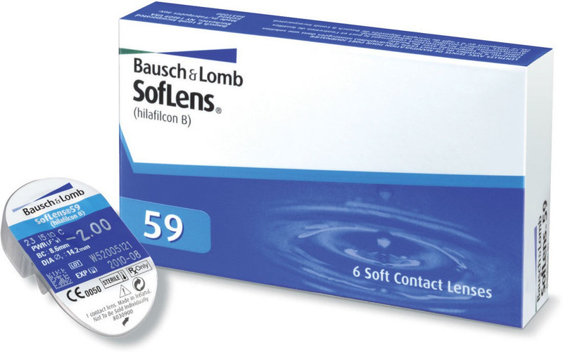 Bausch & Lomb SoftLens 59 Monthly Contact Lens(-3.5, Transparent, Pack of 6) RS.788 (19.00% Off) - Flipkart