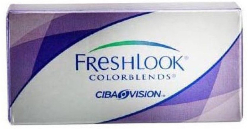 Alcon Ciba Vision Freshlook Colorblends (Sterling Grey) Fresh Stock By AEC Monthly(-6.75, Colored Contact Lenses, Pack of 2)