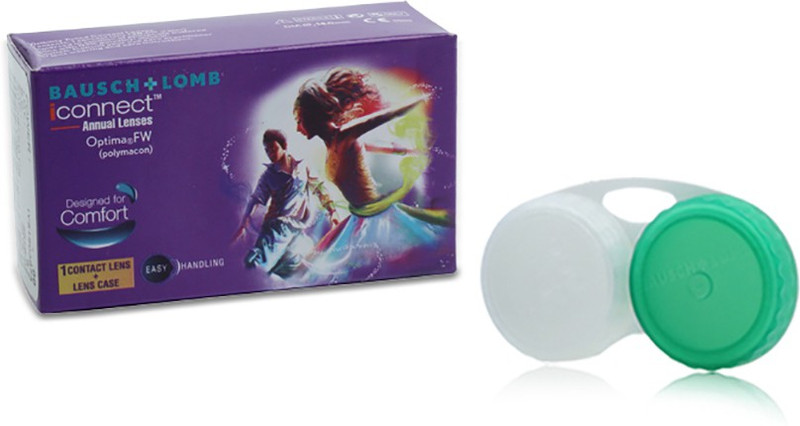 Bausch & Lomb Optima Iconnect With Case By Visions India Yearly(-1.50, Contact Lenses, Pack of 1)