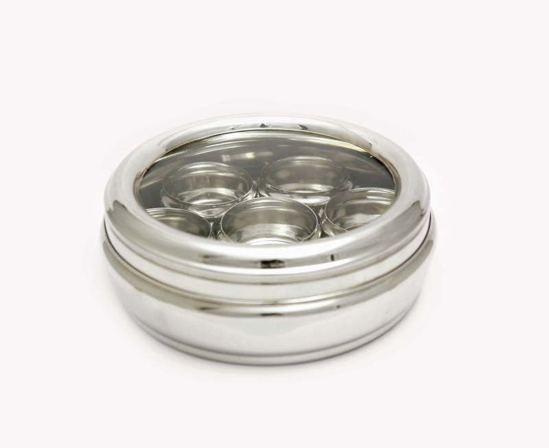 rituraj c thru  - 2300 ml Steel Spice Container(Silver)