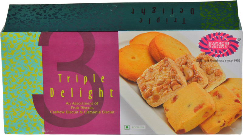 Karachi Bakery Tripple Delight-Fruit,Cashew and Osmania(600 g)