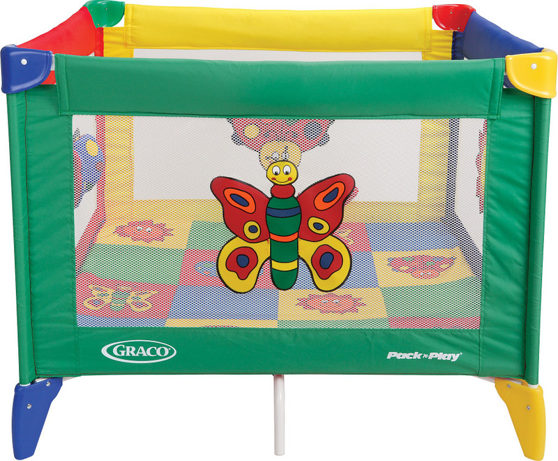 Graco Pack 'n Play Pnp Square Bugs - Quilt Cot(Multicolor)