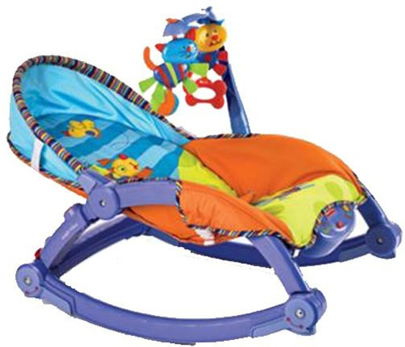 Tiny Mynee Newborn-To-Toddler Portable & Folding Rocker Cum Chair With Soothing Vibration & Musical Toy(Multicolor)