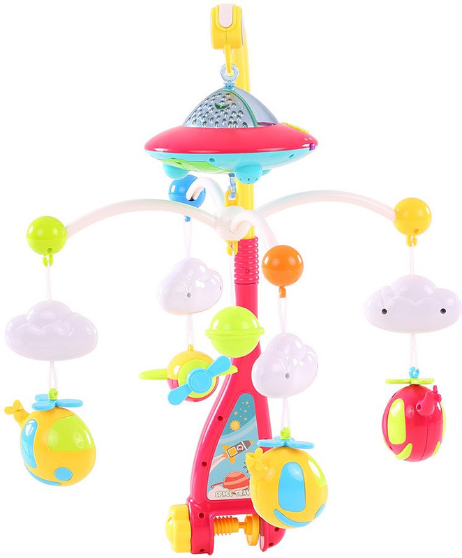 GoAppuGo Musical Cot Mobile with Remote Control and Lights(Multicolor)