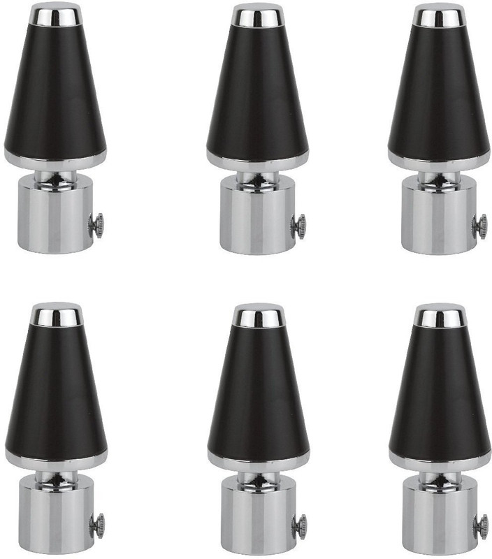 curtain king Brown Curtain Knobs(Pack of 12)