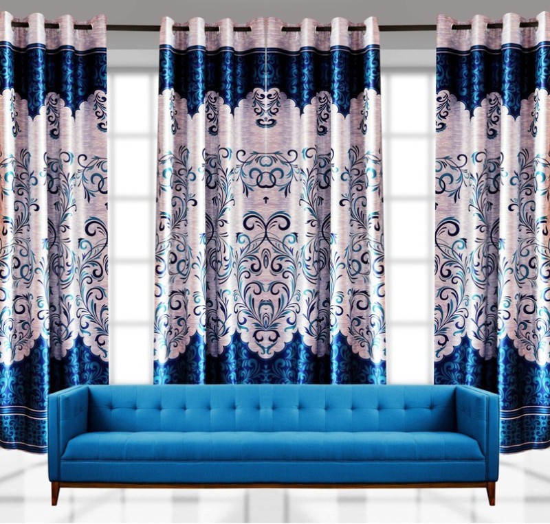 check MRP of turquoise blue curtains India Furnish