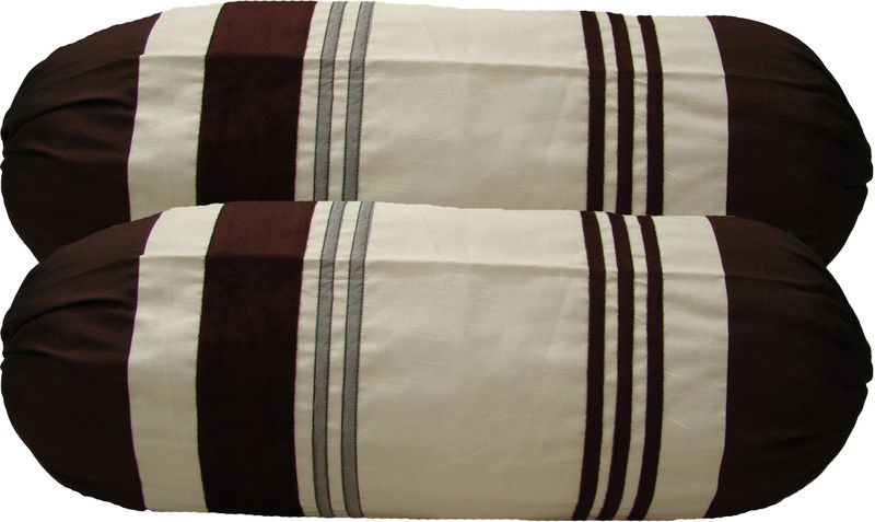 Home Shine Striped Bolsters Cover(Pack of 2, 80 cm*80 cm, Brown) RS.504 (70.00% Off) - Flipkart