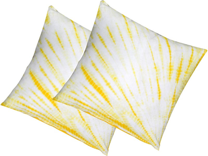 Kanha Homes Self Design Cushions Cover(Pack of 2, 40 cm*40 cm, Yellow) RS.199 (77.00% Off) - Flipkart