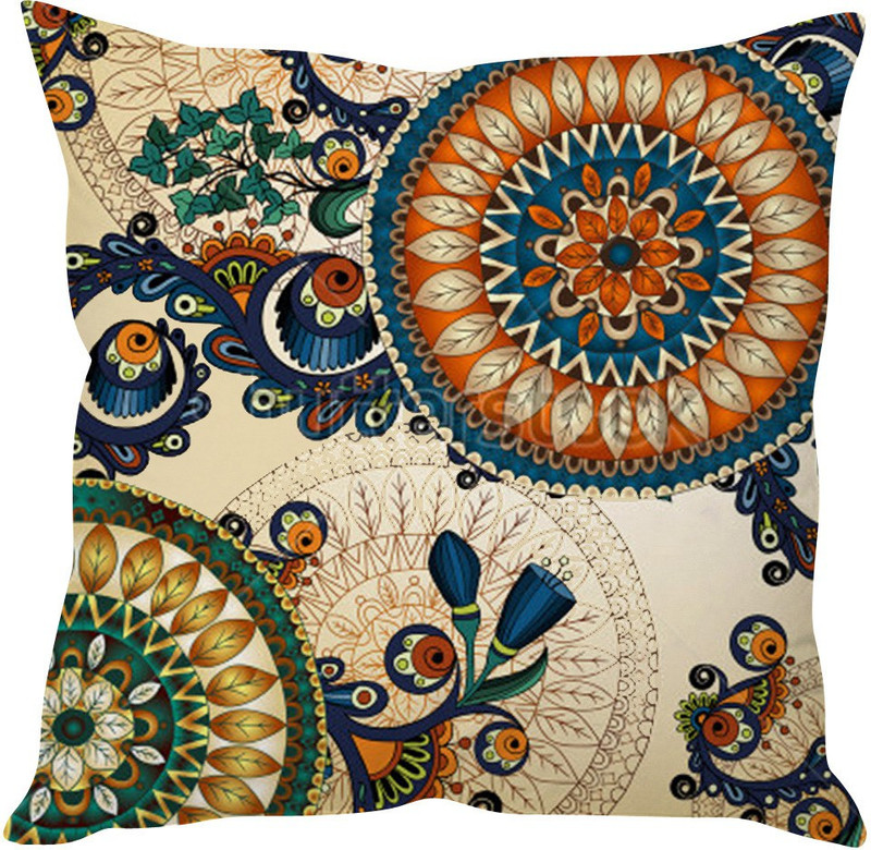 StyBuzz Abstract Cushions Cover(60.96 cm*60.96 cm, Multicolor)
