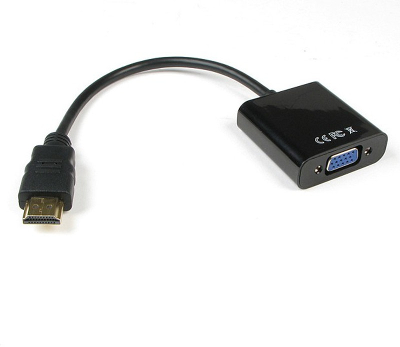 Signaweld HDMI TO VGA + AUDIO 0.5 m HDMI Adapter(Compatible with Mobile, Laptop, Tablet, Mp3, Gaming Device, White, Blue, Black)