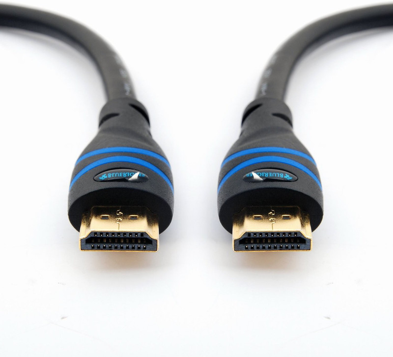 Bluerigger HDMI-NB-10FT 3 m HDMI Cable(Compatible with Mobile, Laptop, Tablet, Mp3, Gaming Device, Black)